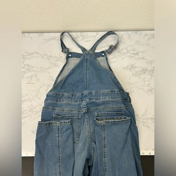 Therabouts Girls Overalls Coveralls Sz 14.5P Plus Blue Denim Jeans Buckl… - Picture 5 of 6